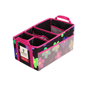 Playjoy Travel Folding Basket - Flower Black