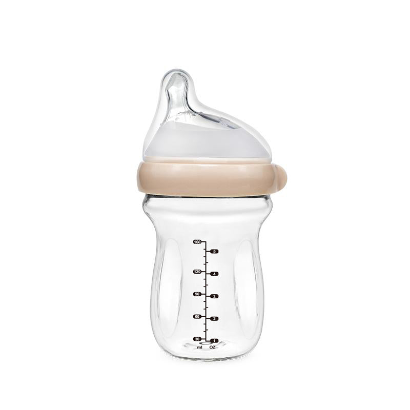 Haakaa Gen. 3 Glass Baby Bottle (160ml) - Peach